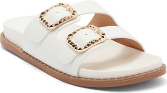 Top Moda Sailor Double Strap Slide Sandal in White at Nordstrom Rack, Size 6.5