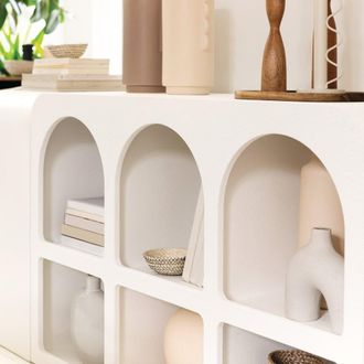 HOME MAISON Estanter&iacute;a con 6 nichos de madera