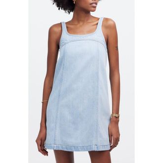 Madewell Denim A-Line Sleeveless Minidress in Fitzgerald Wash at Nordstrom Rack, Size 10