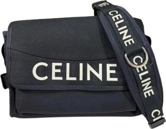 Celine Vintage, unisex, Zwart, ONE Size, Nylon, Pre-owned Messenger Bag