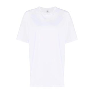 Toteme T-Shirts, female, White, M, Straight Cotton Tee