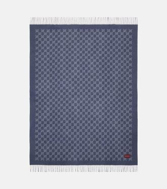 Gucci GG wool and cashmere blanket