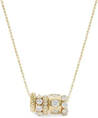 Melinda Maria Ashley Venice Cubic Zirconia Necklace in Gold-White at Nordstrom