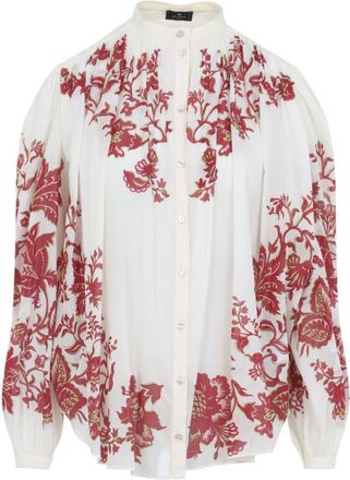 Etro White Relaxed Floral Shirt