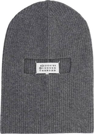 Maison Margiela Grey Knitted Beanie Cap