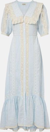 Rixo Edina embroidered cotton midi dress