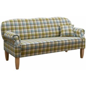 Massivmoebel24 EDINBURGH Divano - stoffa a quadri / multicolore 188x78x97