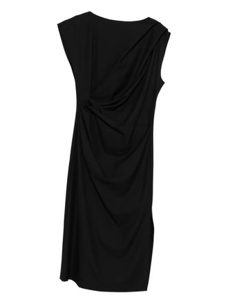 iBlues draped midi dress - Black