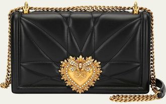 Dolce & Gabbana Devotion Large Quilted Shoulder Bag