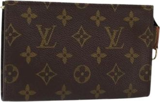 Louis Vuitton Pre-owned Clutches, female, Brown, Size: ONE SIZE Pre-owned Accessory Pouch