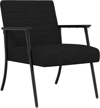vidaXL Armchair Black 59 x 75 x 78 cm Fabric vidaXL