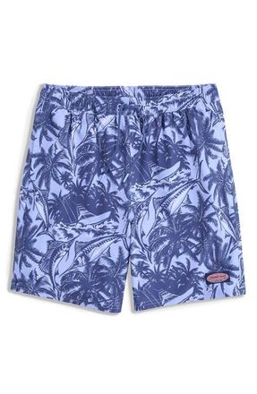 Vineyard Vines 7-Inch Chappy Swim Trunks in Sportfishpalm-Sb at Nordstrom, Size Xx-Large