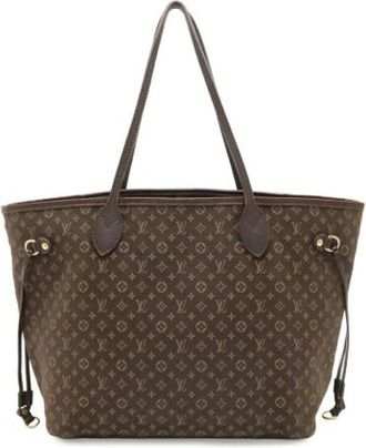 Louis Vuitton Tweedehands Canvas Louis Vuitton tassen - Dames - Vintage Shopper - Bruin - ONE Size - Vintage