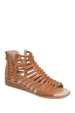 Journee Collection JOURNEE Delilah Sandal in Brown at Nordstrom Rack, Size 6.5