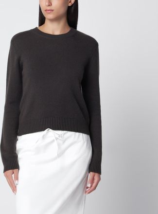 Lisa Yang Maglione Mable girocollo in cashmere verde scuro