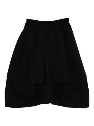 Comme Des Gar&ccedil;ons cut-out skirt - women - Wool - M - Black