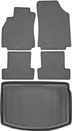 OEM Juego De Alfombrillas De Goma Para Coche Y Maletero Para Renault Megane Iii Coup&eacute; (2009-2016)