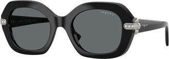 Vogue Eyewear VO5706SB Polarized W44/81 Womens Sunglasses Black Size 50