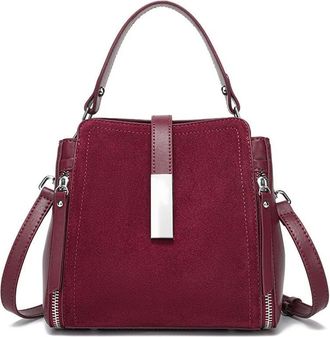 Generic JCVBN Winter Womens Vintage Natural suede Leather Shoulder Bags Ladies Luxury Designer Cowhide Handbags Female Crossbody Bag