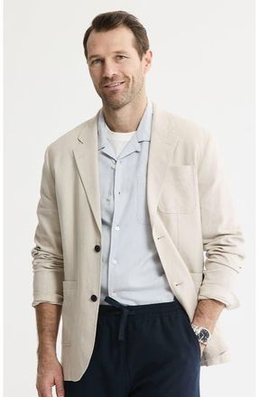J.A.C.H.S. Linen Blend Blazer in Stone at Nordstrom, Size Xx-Large