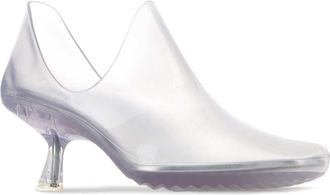 Loewe Womens Light Grey Pvc Emily Aqua Pumps Transparent Scarpe Con Tacco High Heel Shoes