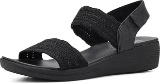 Skechers Arya - Favorite Finds Womens Wedge Shoes Black/Black : 11 B - Medium, Textile