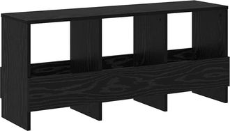 vidaXL Estante De Revistas Roble Negro 102 X 30 X 45 Cm Vidaxl