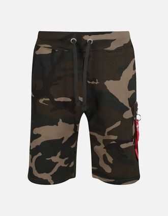 Alpha Industries Alpha Industries Mens X-Fit Cargo Camo Shorts | Woodland Camo - Black - Size: 35/34/36