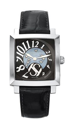 Saint Honoré Womens Orsay Mother Of Pearl Watch - Black Leather - One Size