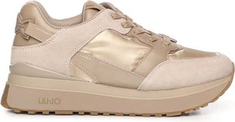 Liu Jo Leren Platform Sneakers - Dames - Sneakers - Beige - 36 EU - Leer - Schoenen