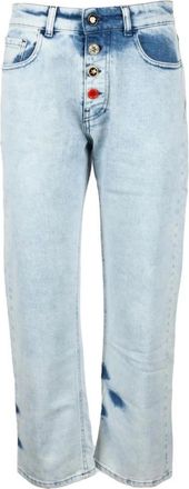 Semicouture jeans - Dames - Regular Fit Jeans - Blauw - W27 - Katoen - Jeans