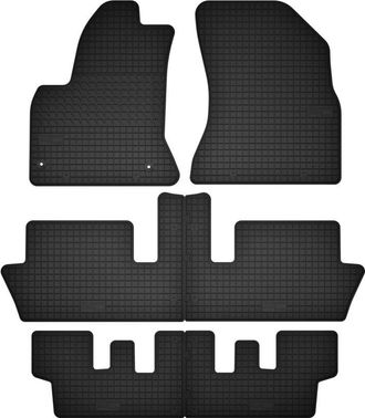 OEM Alfombrillas De Goma De 3 Filas Para 7 Personas: Citro&euml;n C4 Picasso I Mpv (a&ntilde;os De Modelo 2006-2013)