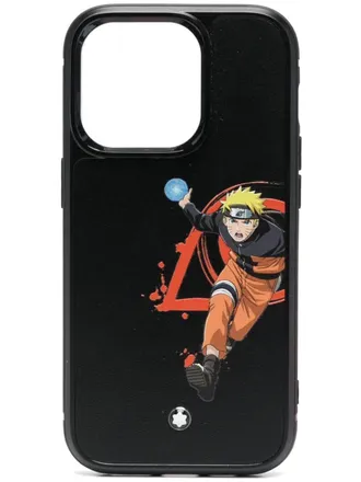 Montblanc Telefoonhoesje met print - Zwart