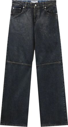Stella McCartney Jeans met vervaagd effect en vlakken - Blauw