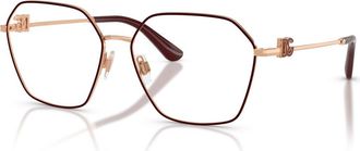Dolce & Gabbana 56mm Phantos optical glasses in Copper at Nordstrom