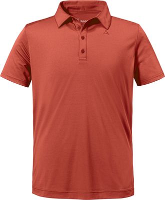 Sch&ouml;ffel Poloshirt SCH&Ouml;FFEL CIRC Polo Shirt Tauron M, Herren, Gr. 46, schwarz crabapple, Obermaterial: 100% Polyester, normal, Shirts Poloshirt, sportliche Pas
