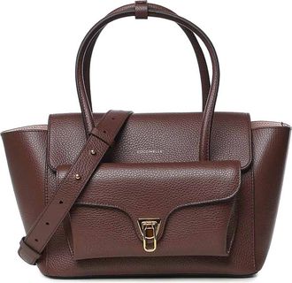 Coccinelle Medium Double Beat Leather Bag