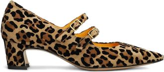 Mara Bini Vale double-strap pumps - women - Calf Leather/Calf Leather/Calf Suede - 37 - Neutrals