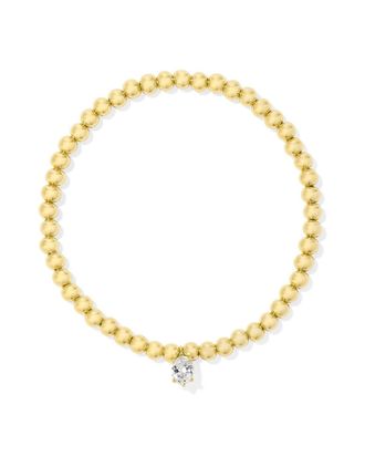 Kendra Scott Womens Cailin Stretch Bracelet In Gold White Crystal