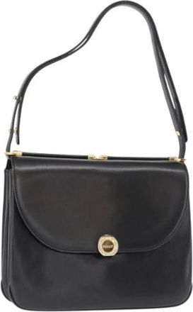 Bally Pre-owned Shoulder Bags, female, Black, Size: ONE SIZE Pre-owned Leather Shoulder Bag