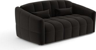 Sia Home Sof&aacute; cama express con colch&oacute;n boucl&eacute; antracita oscuro 160 cm