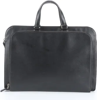 Prada Black Leather Tote Bag (Pre-Owned)