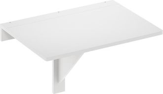 Furinno Hermite Wall Mounting Folding Table, White