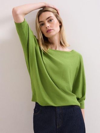 Phase Eight Cristine Slash Neck Knit Jumper in Bright Green at Nordstrom, Size X-Small
