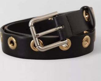 Dolce & Gabbana leather eyelet belt