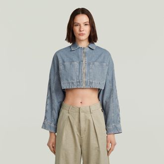 G-Star Hyper Cropped Jack - Lichtblauw - Dames