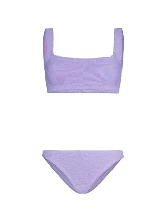 Hunza G Xandra Bikini Metallic Crinkle