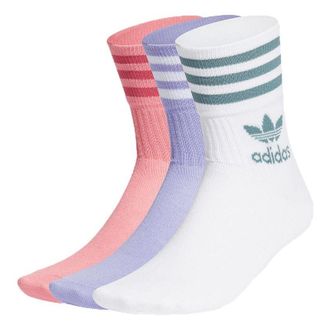 adidas Enjoy Summer Mid Cut Crew Socks 3 Pairs Multi Color GN3080