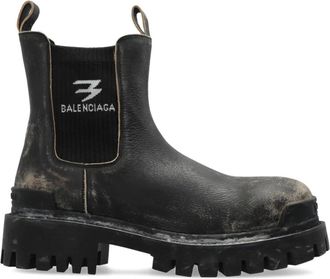 Balenciaga Strike Chelsea Boots - Heren - Chelseaboots - Bruin - 44 EU - Leer - Schoenen