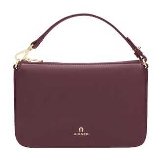 Aigner Handbags - Heren - Handtassen - Rood - ONE Size - Leer - Tassen